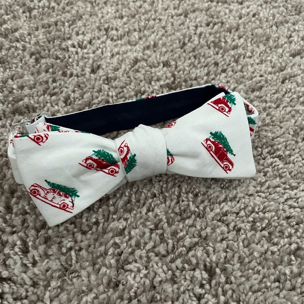J. Bailey boys bow tie with truck/Christmas tree